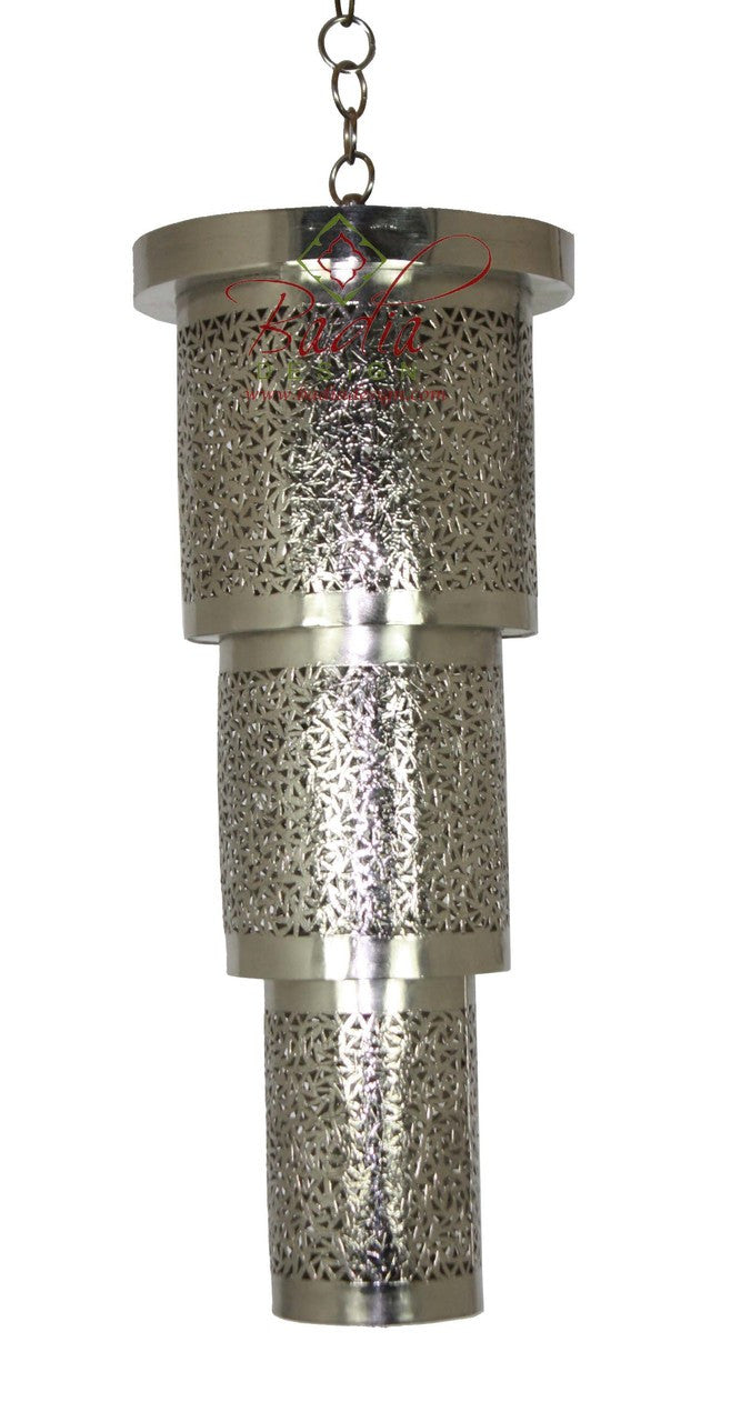 Cylinder Brass and Silver Lanterns