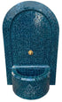 Dark Blue Moroccan Zellige Tile Arch Fountain
