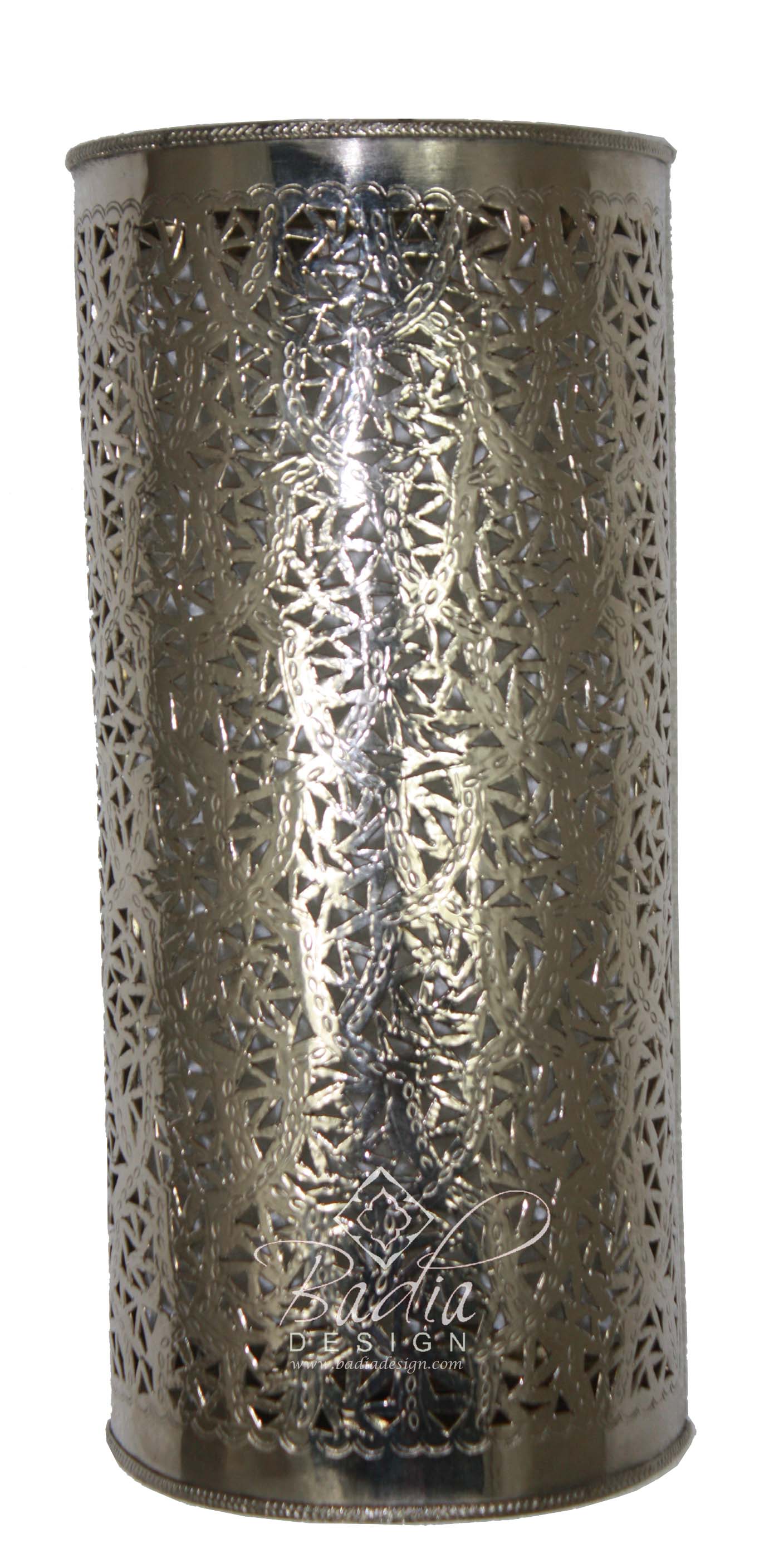 Half Cylinder Silver Wall Sconce