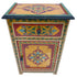 Moroccan Hand Painted Nightstand with Drawer and Cabinet