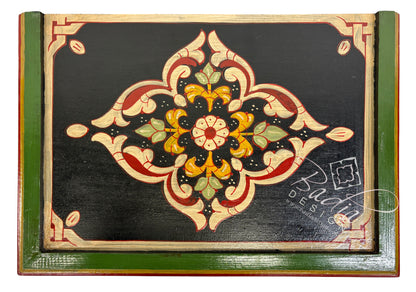 Hand Painted Nightstand with Drawer and Cabinet