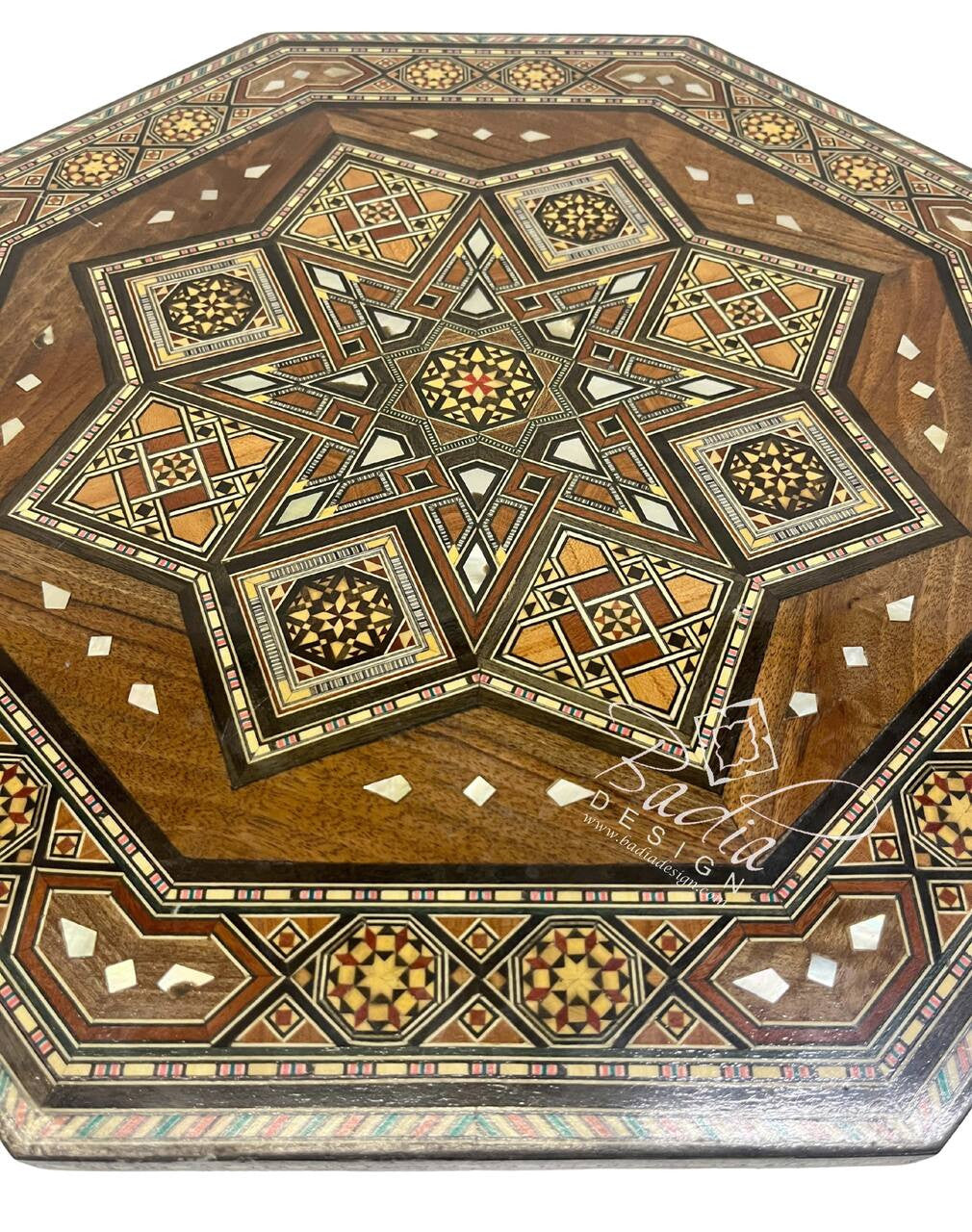 Handmade Moroccan Inlay Side Table