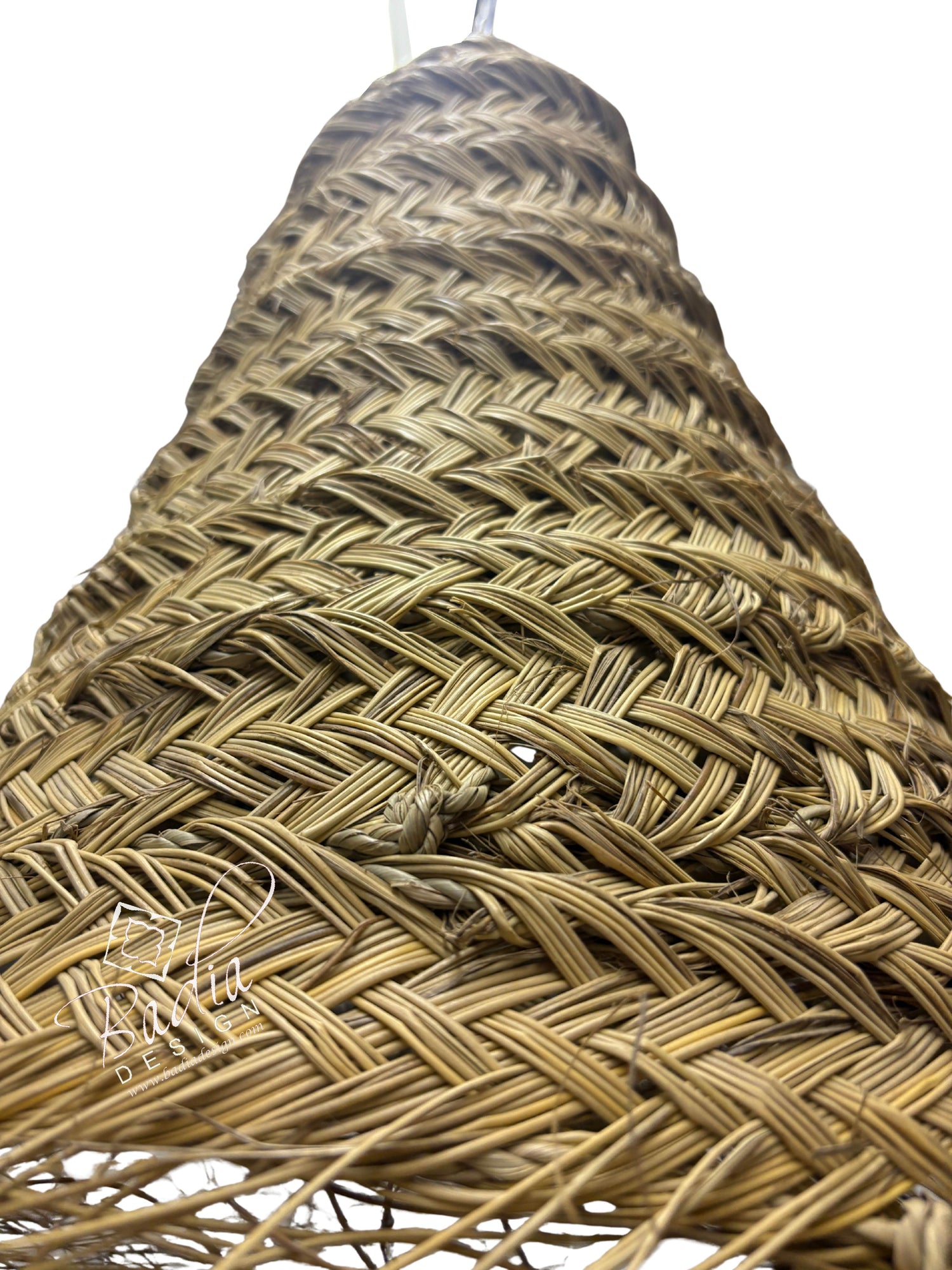 Handwoven Moroccan Raffia Lantern