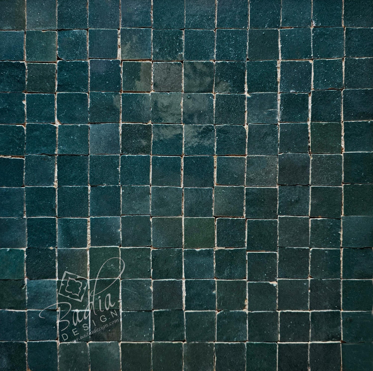 Jade Green Glazed Zellige Tile - TM133