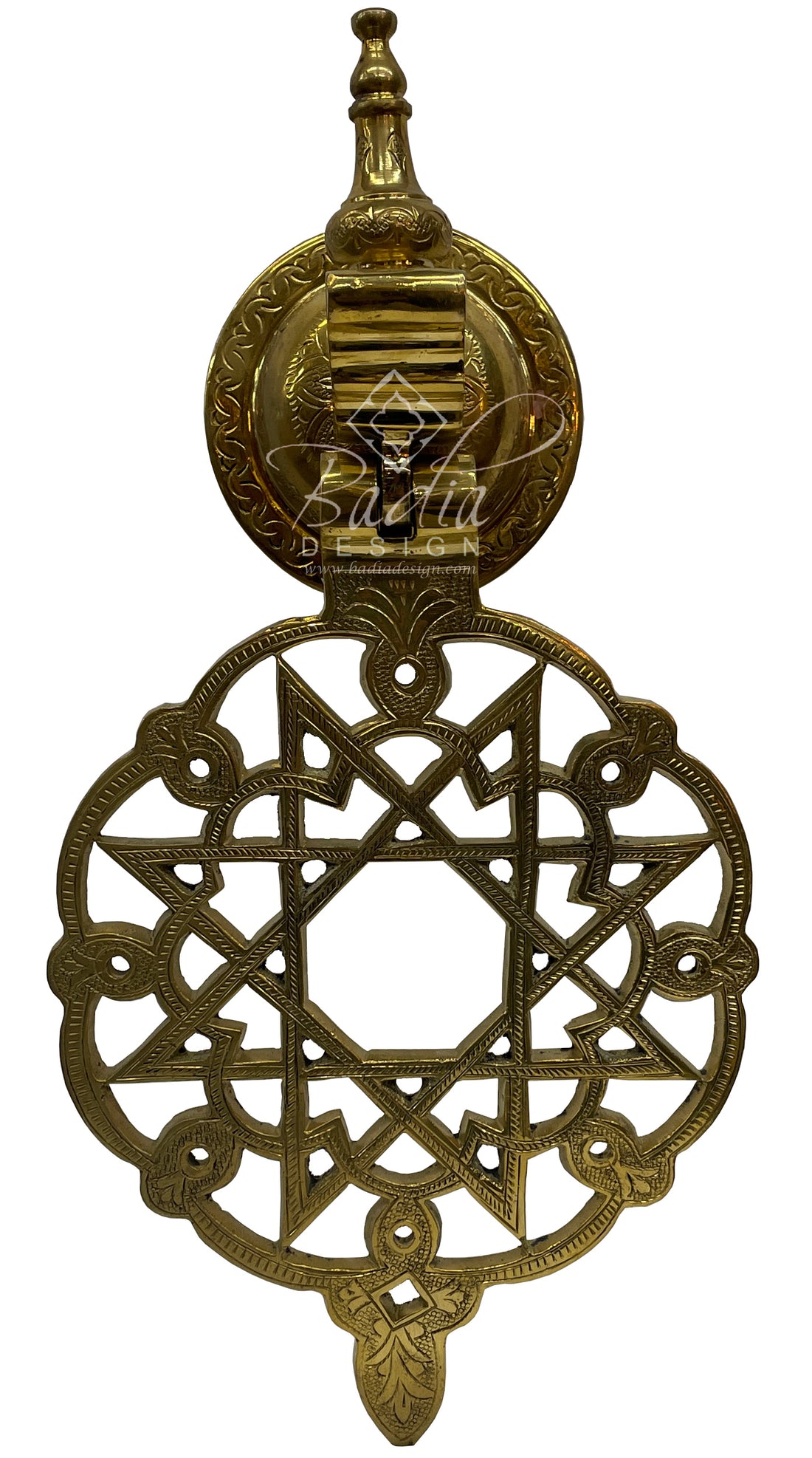 Large Moroccan Brass Door Knocker