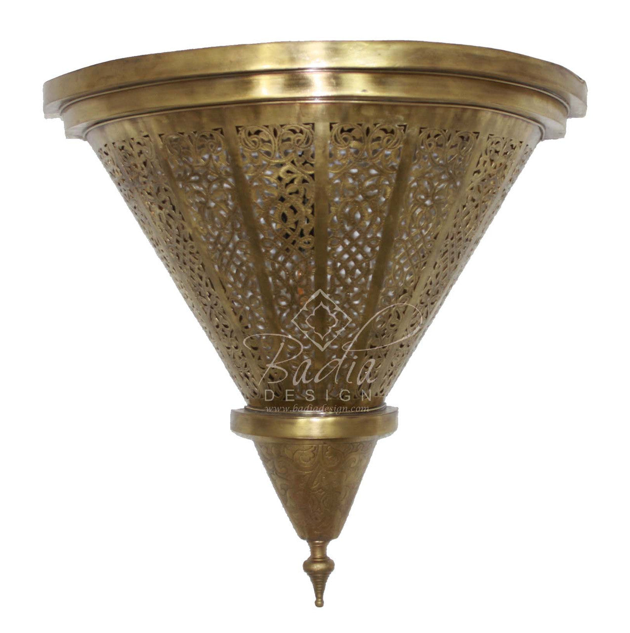 Intricately Designed Brass Wall Sconce
