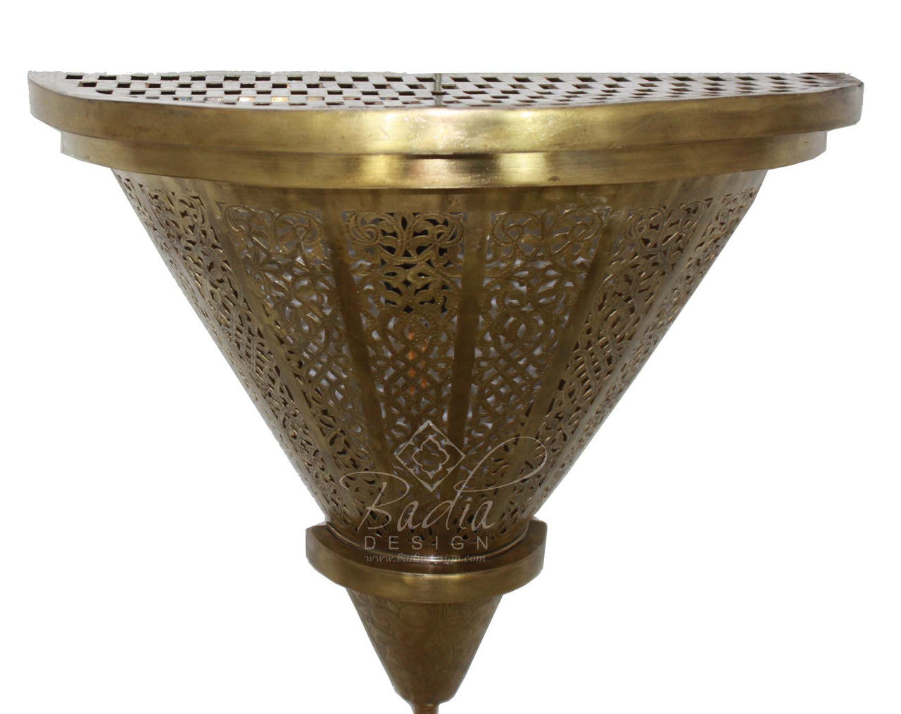 Intricately Designed Brass Wall Sconce