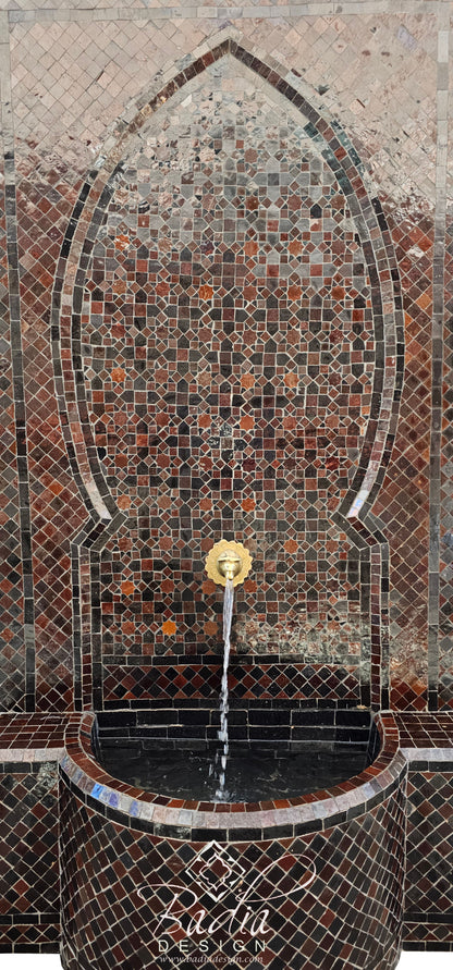 Large Reddish Brown Water Fountain
