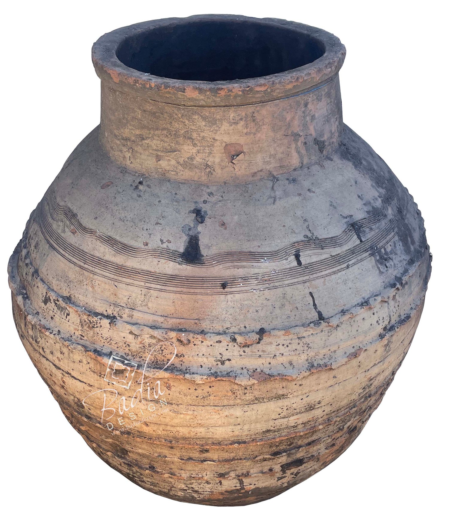 Large Vintage Moroccan Clay Planter