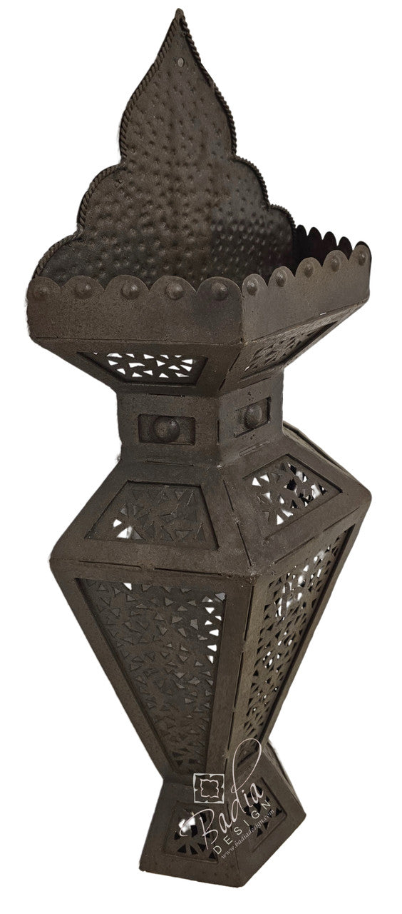 Large Vintage Rustic Iron Wall Sconce