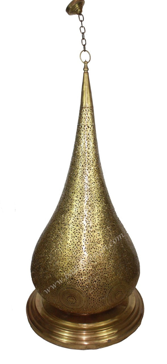 Large Brass Floor Lantern