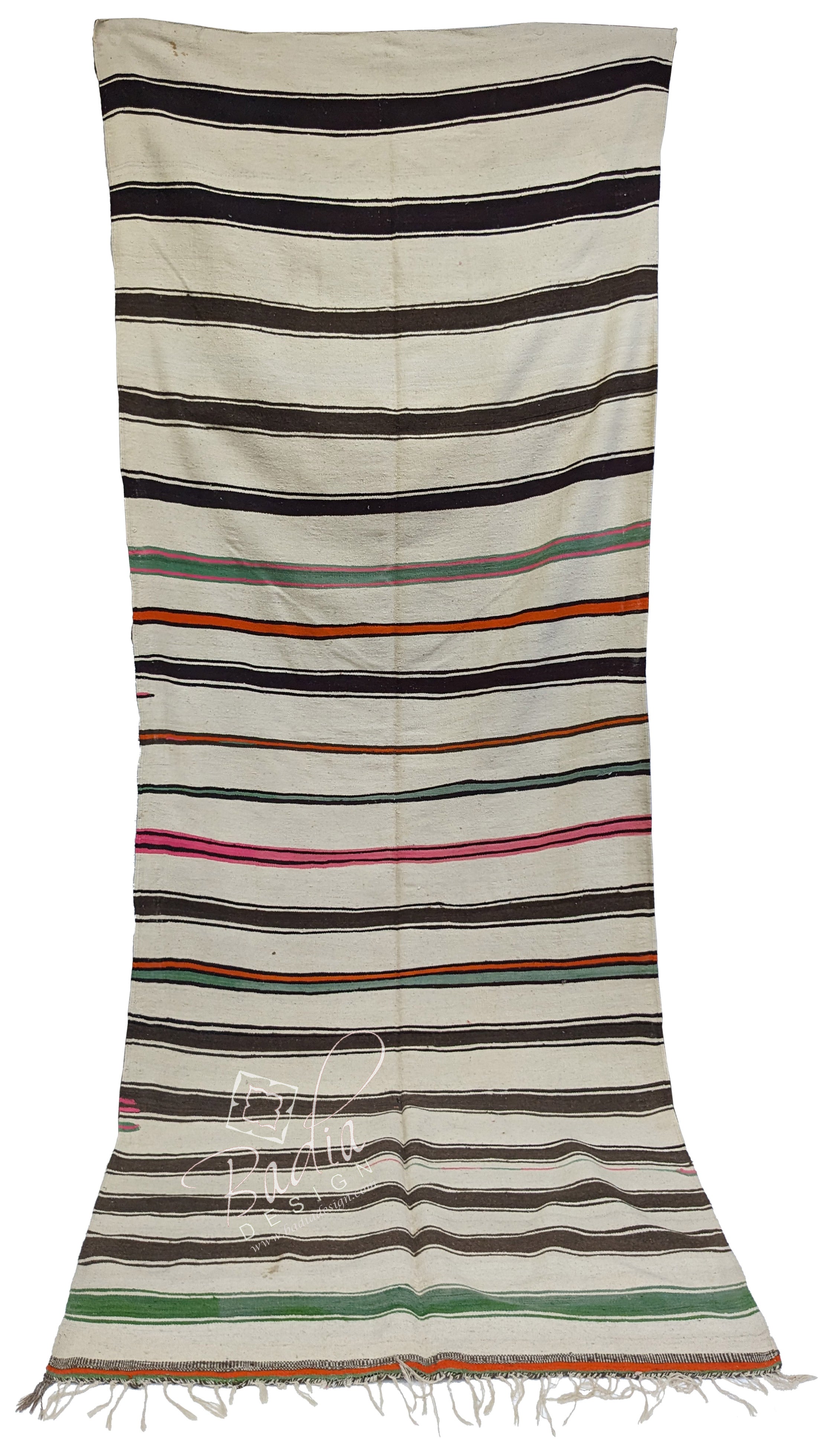 Long Multi-Color Cactus Silk Rug