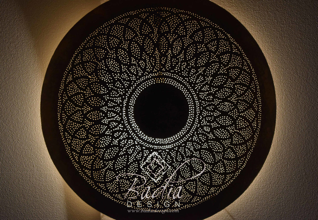 Flush Mounted Brass Wall Sconce