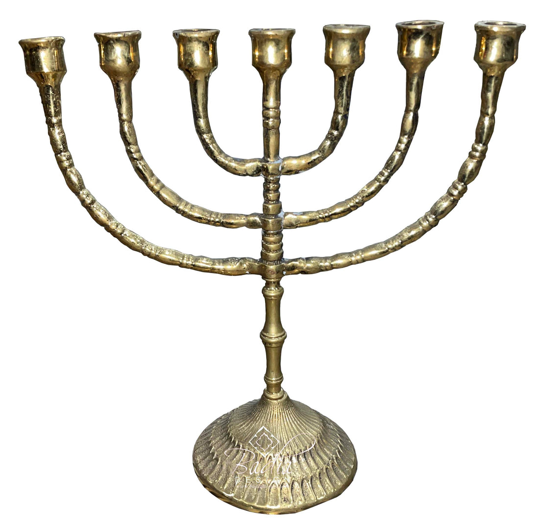 Menorah Brass Candle Holder