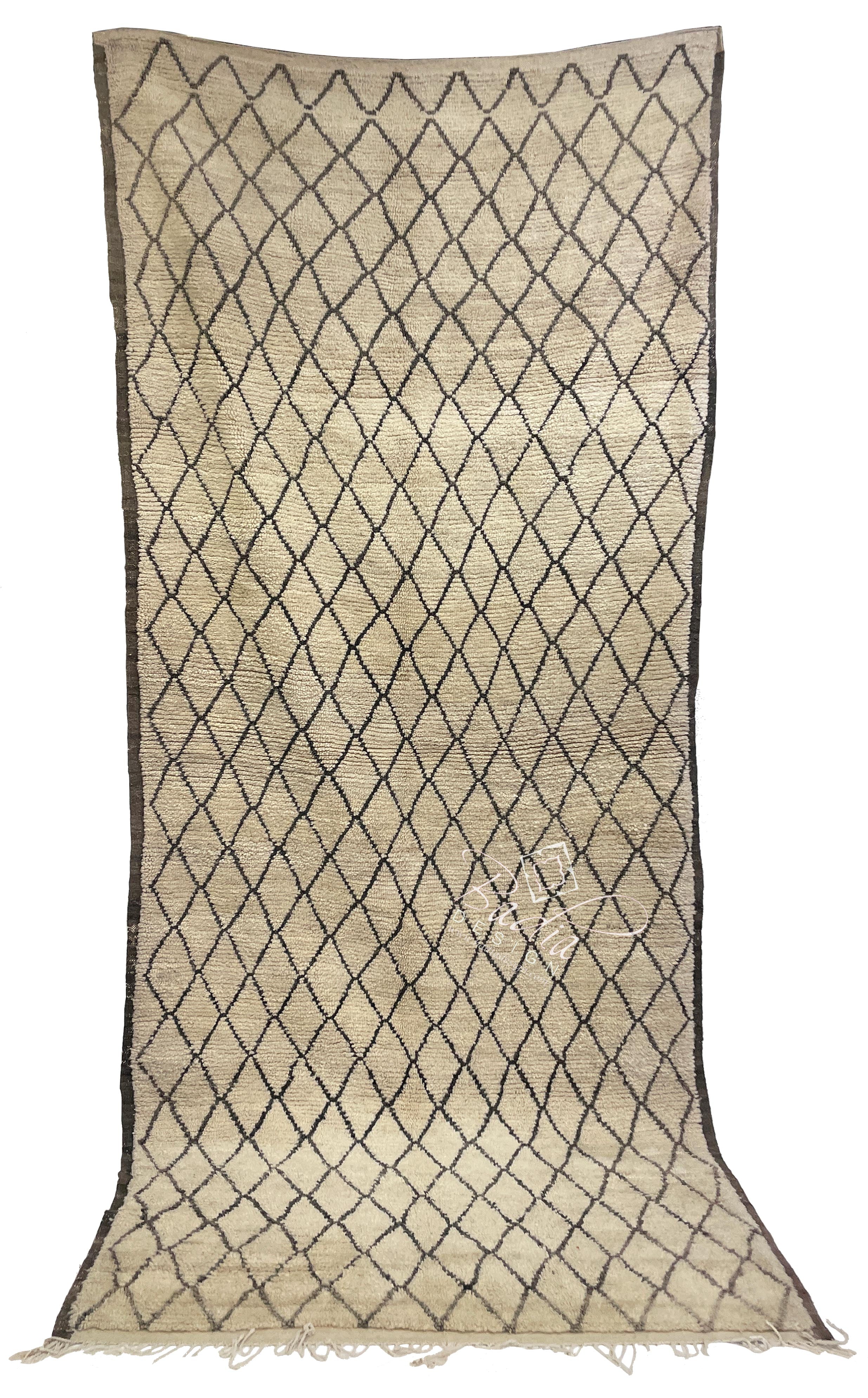 Beige Moroccan Berber Rug