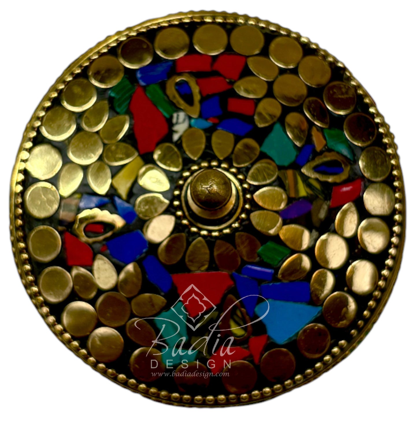 Round Storage Container with Multi-Color Design