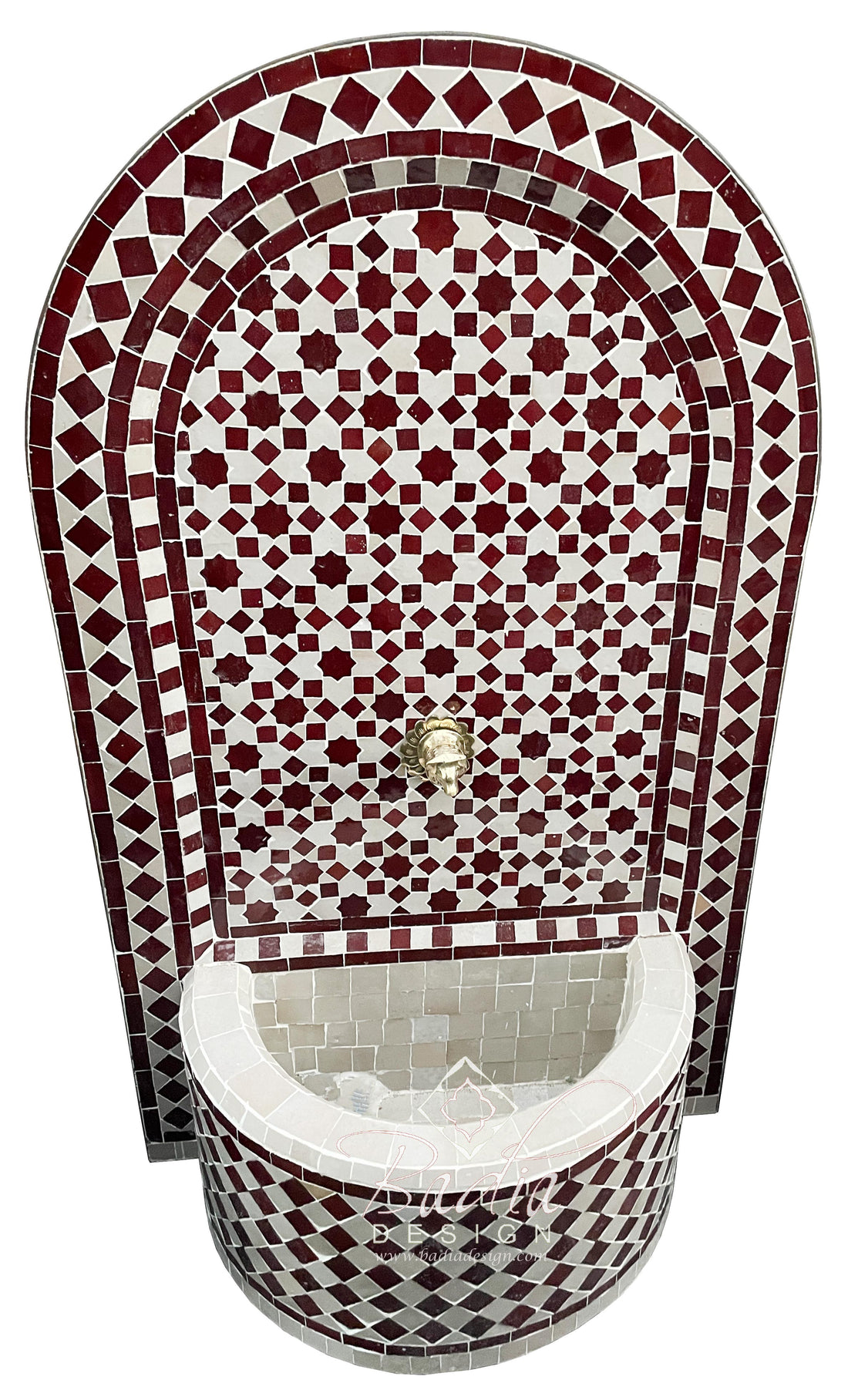 Arch Top Multi-Color Tile Water Fountains