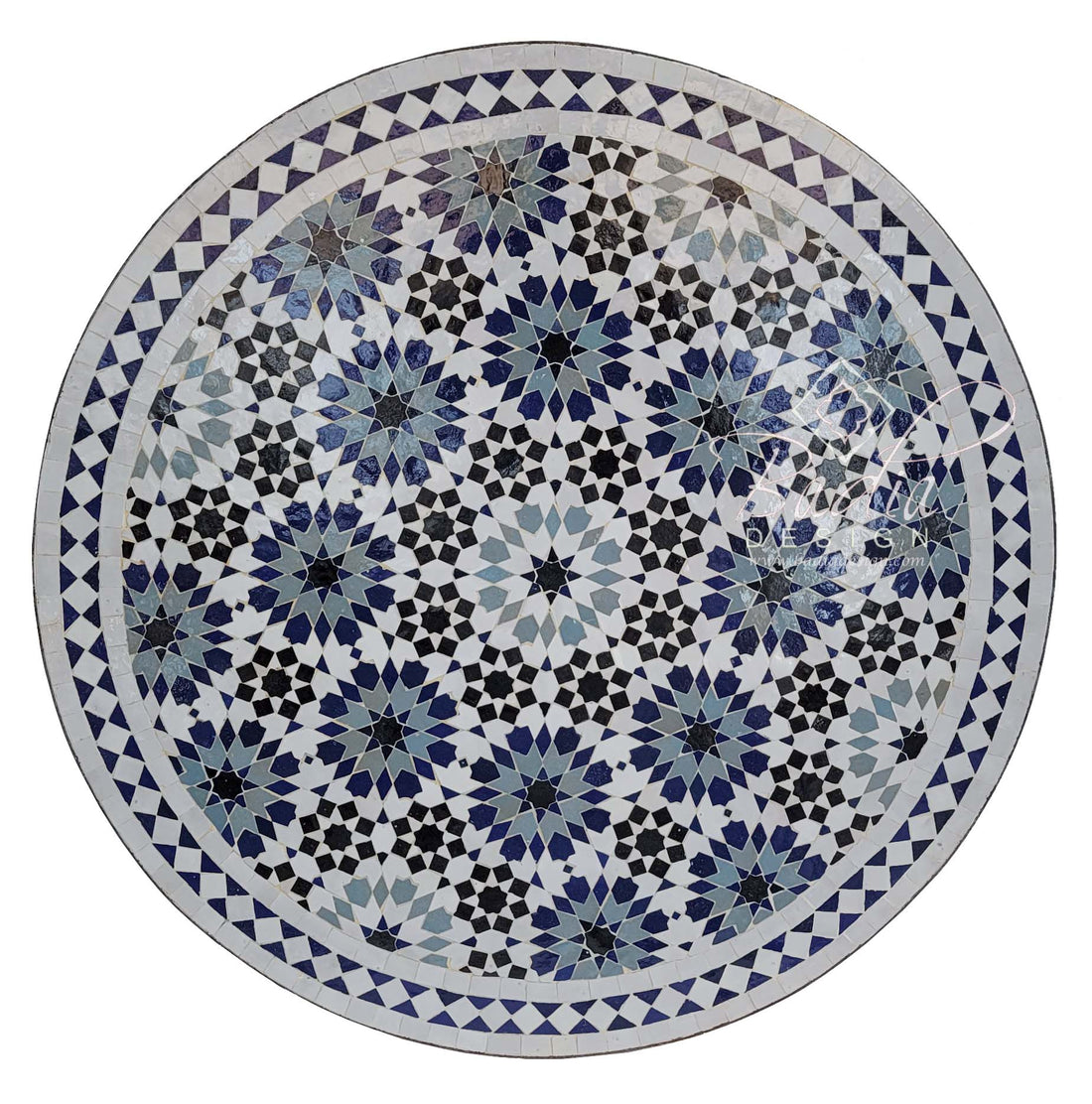 32" Moroccan Mosaic Tile Table Top