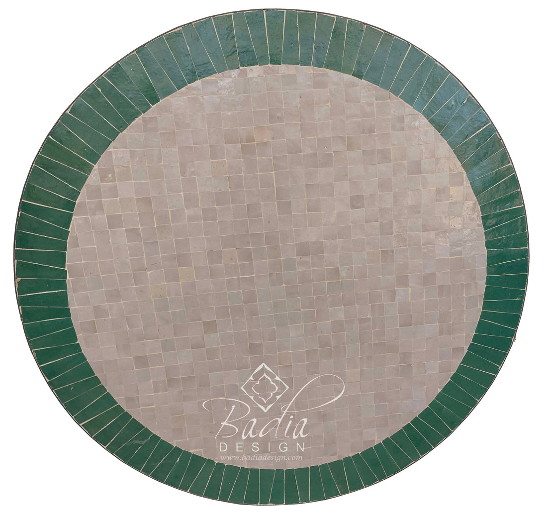 48" Moroccan Mosaic Tile Table Top