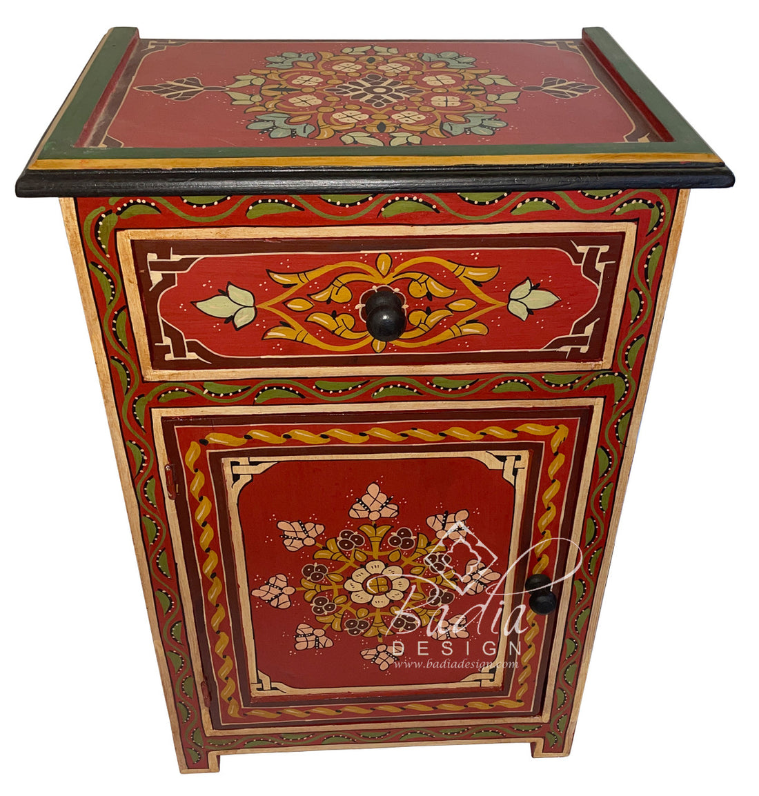 Hand Painted Bedroom Nightstand