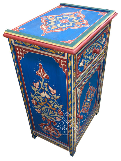 Hand Painted Multi-Color Nightstand