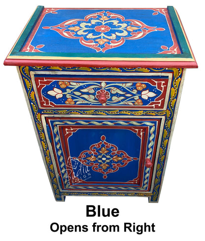 Hand Painted Multi-Color Nightstand