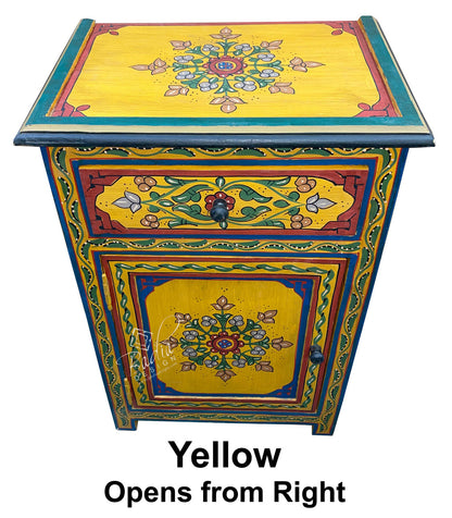 Hand Painted Multi-Color Nightstand