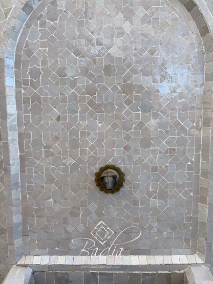 Beige Moroccan Arch Fountain
