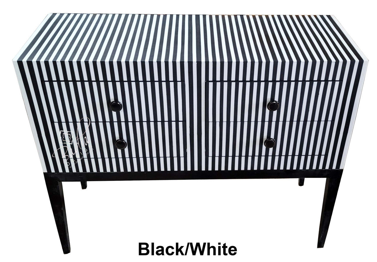 Multi-Color Striped Resin Dresser