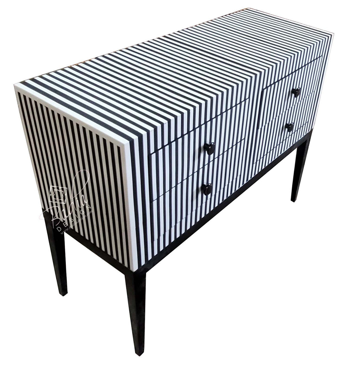 Multi-Color Striped Resin Dresser
