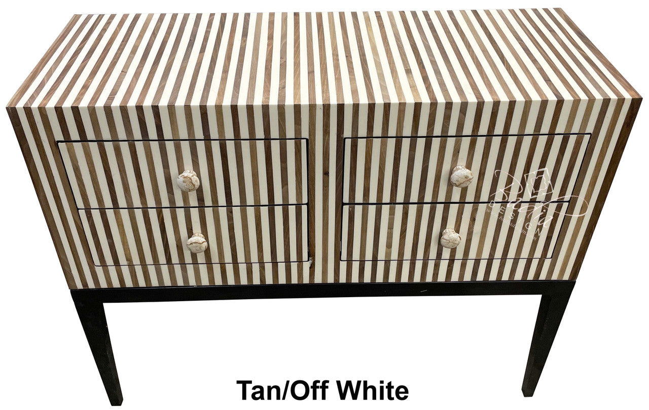 Multi-Color Striped Resin Dresser