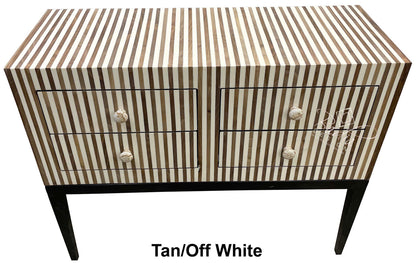 Multi-Color Striped Resin Dresser