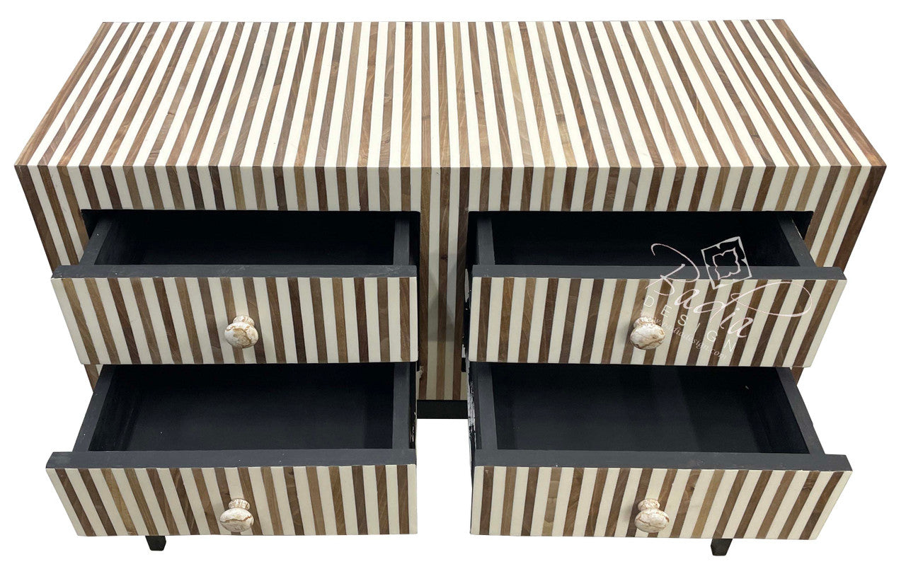 Multi-Color Striped Resin Dresser