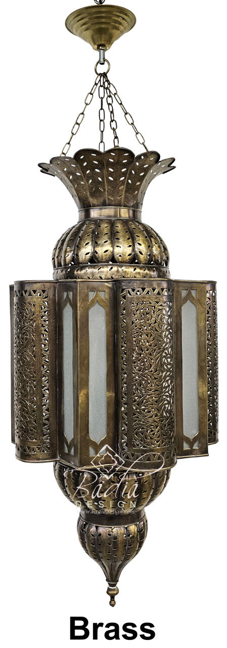 Brass and Silver Chandeliers with White Glass