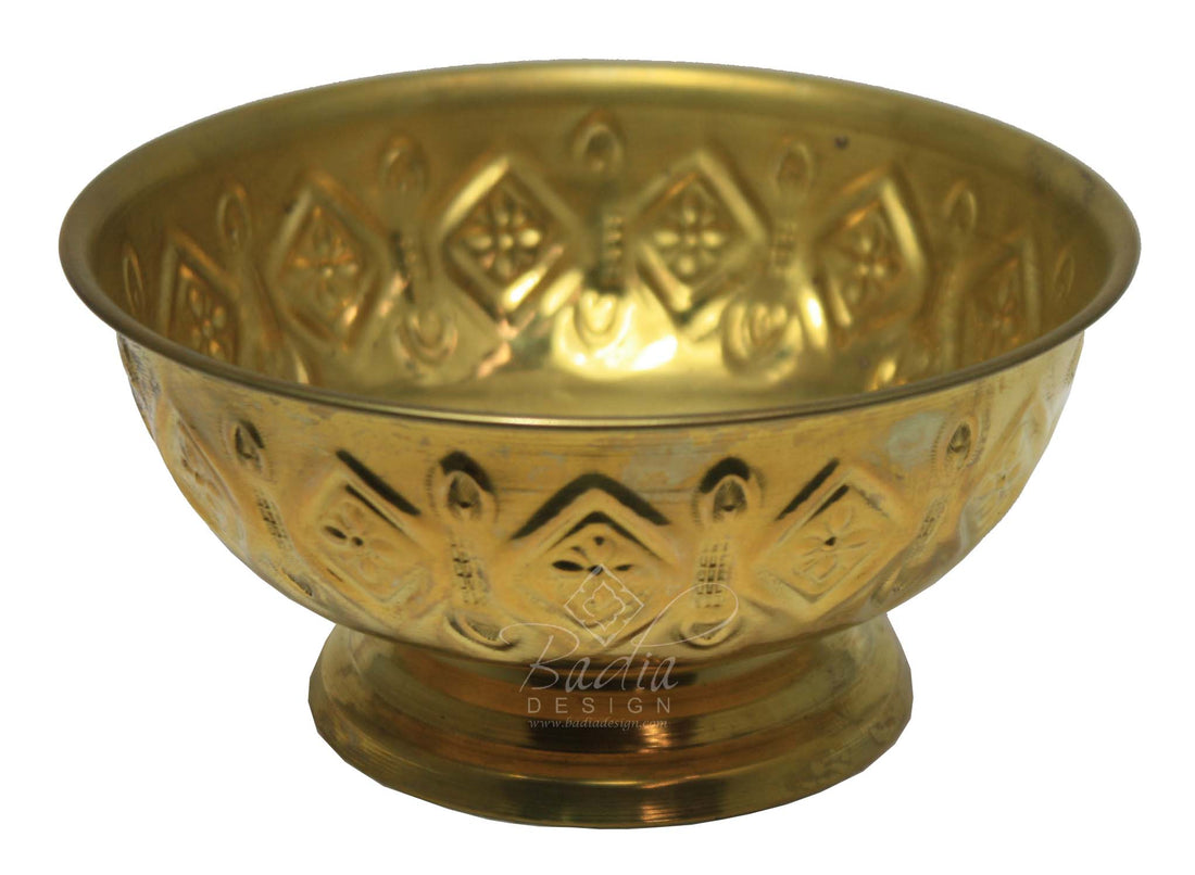 Hand Forged Moroccan Brass Bowl