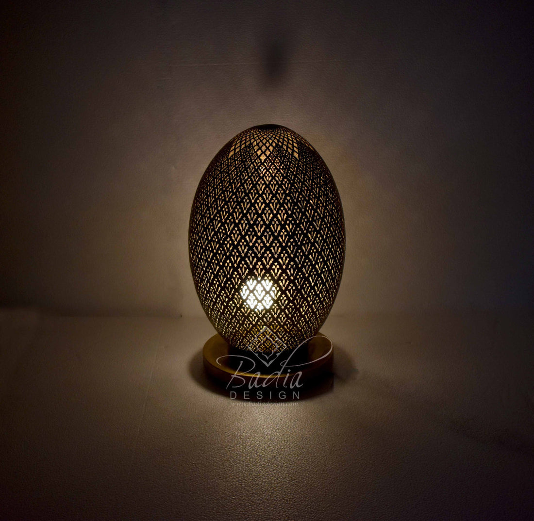 Intricately Designed Brass Tabletop Lantern