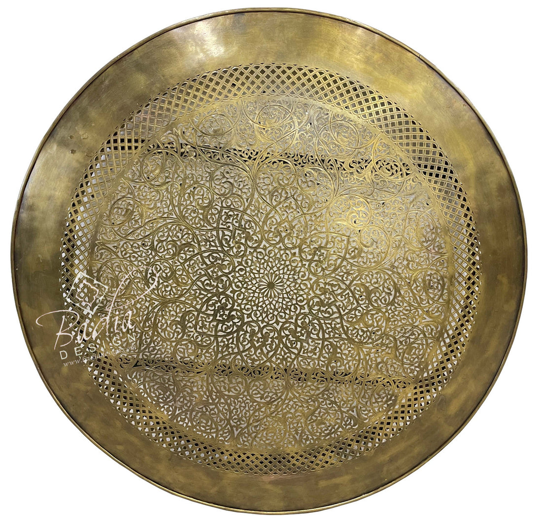 Intricately Designed Brass Wall Sconce