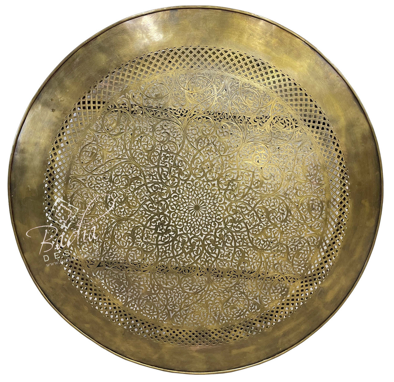 Intricately Designed Brass Wall Sconce