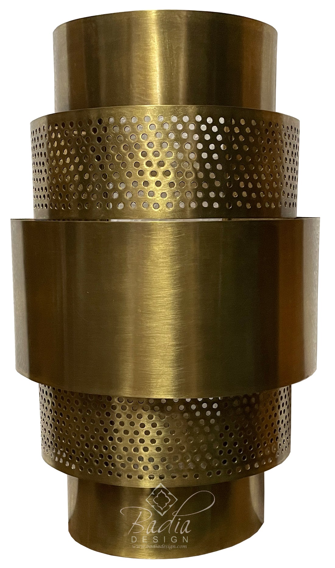 Intricately Designed Brass Wall Sconce