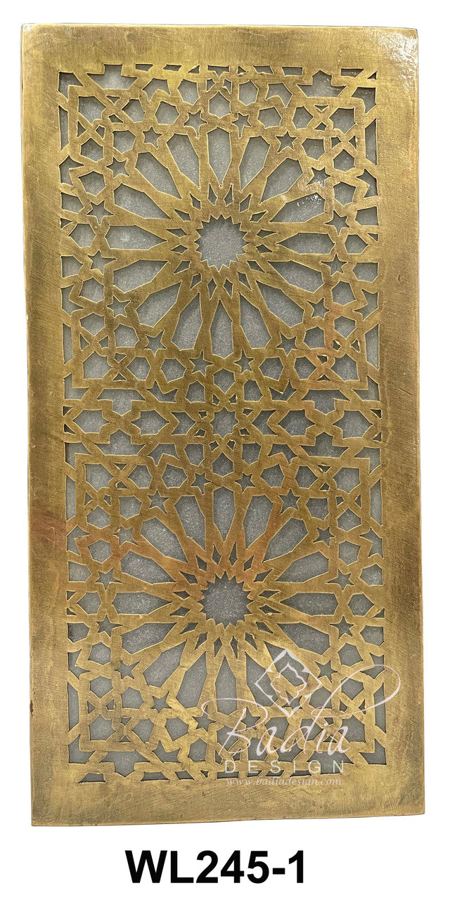 Rectangular Shaped Brass Wall Sconce