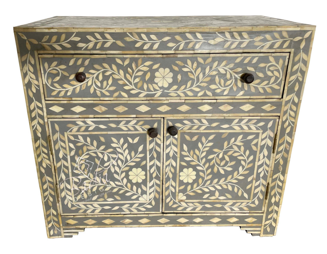 Moroccan Camel Bone Storage Cabinet