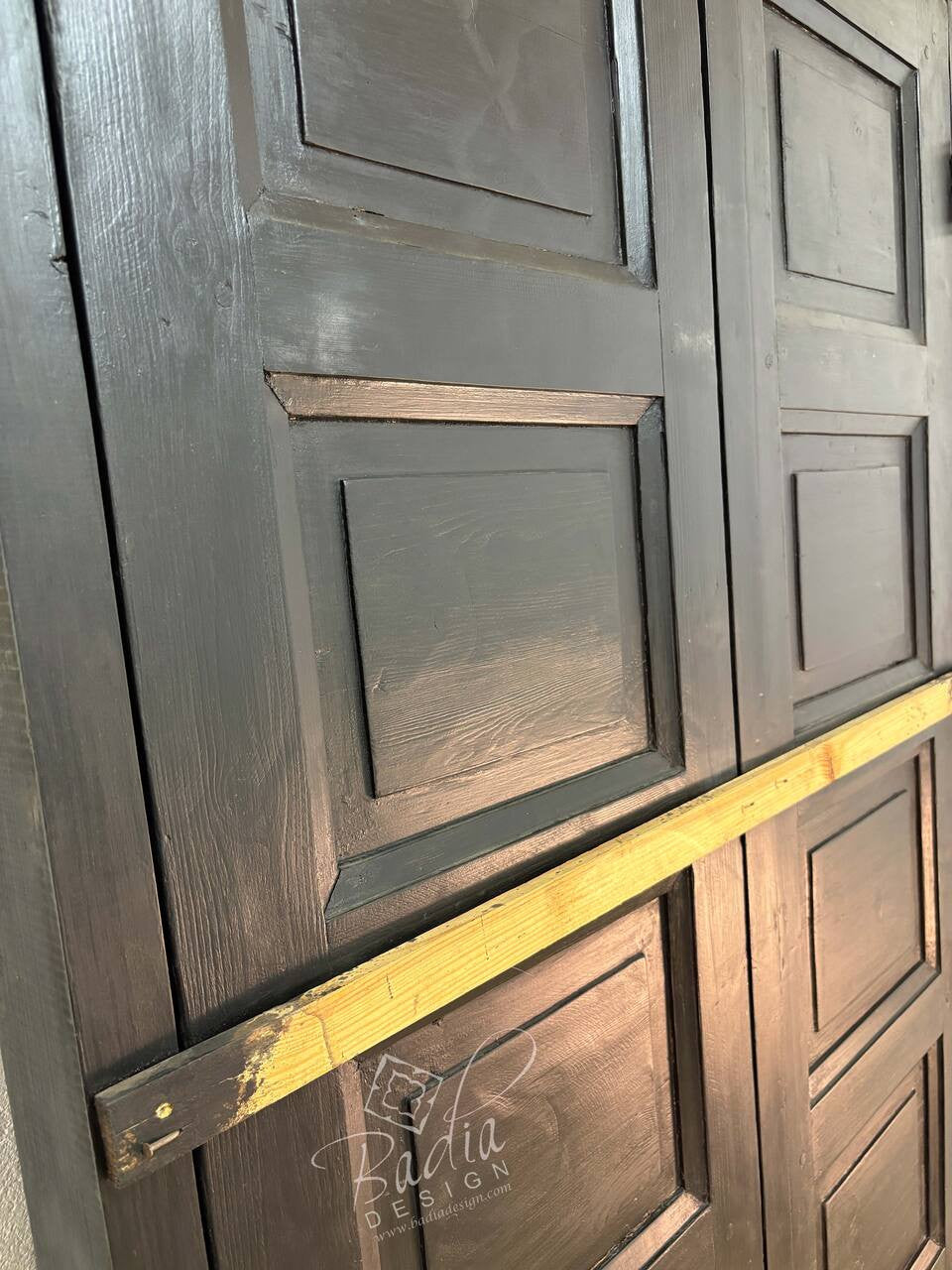 Hand Carved and Wood Bone Inlay Door