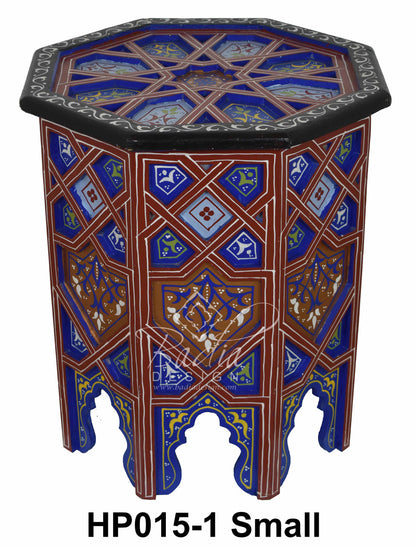 Carved Wood Hand Painted Table