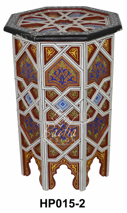 Carved Wood Hand Painted Table