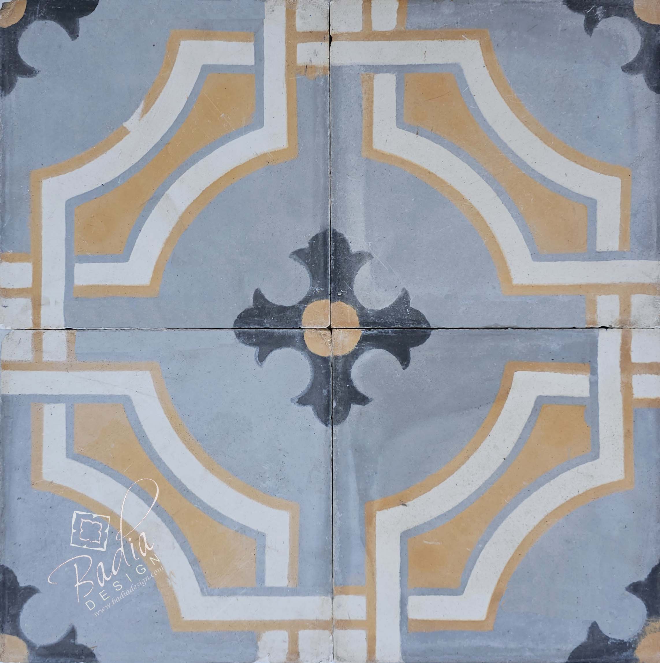 Moroccan Multi-Color Cement Floor Tiles - CT133