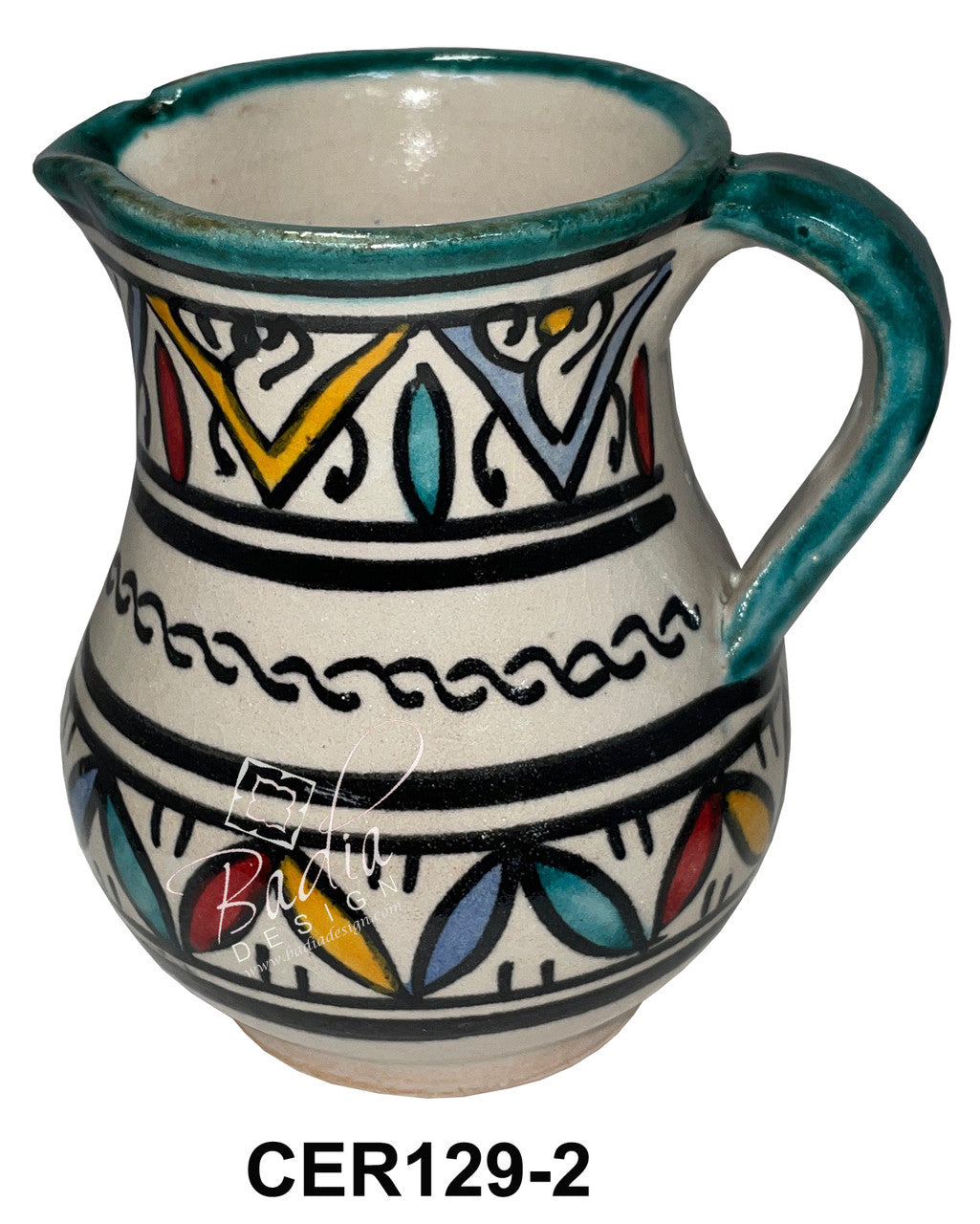 Hand Painted Multi-Color Ceramic Cups