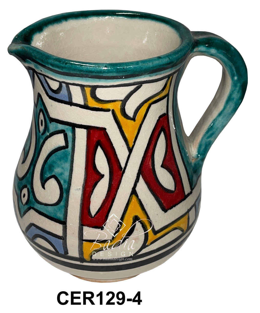 Hand Painted Multi-Color Ceramic Cups