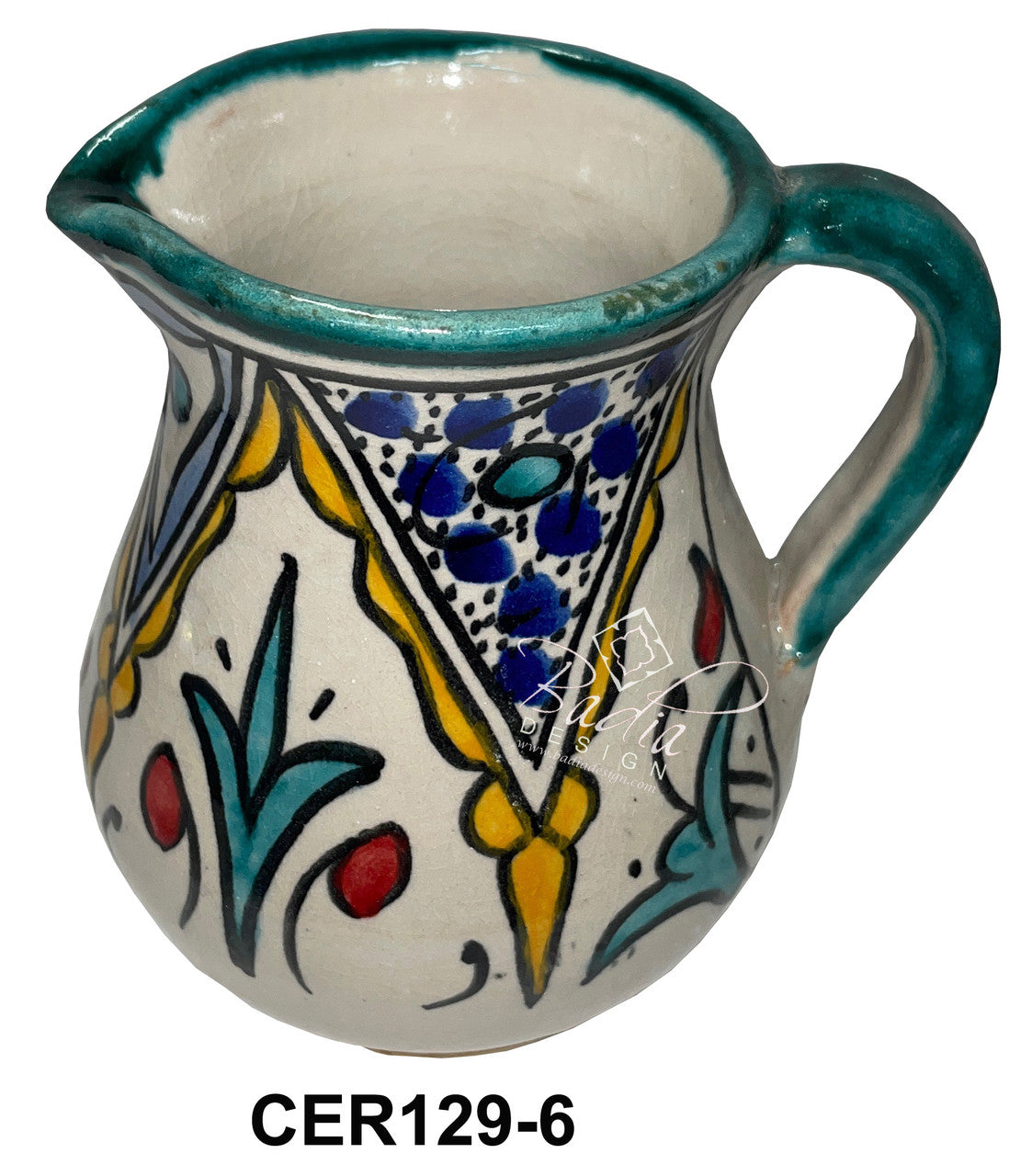 Hand Painted Multi-Color Ceramic Cups
