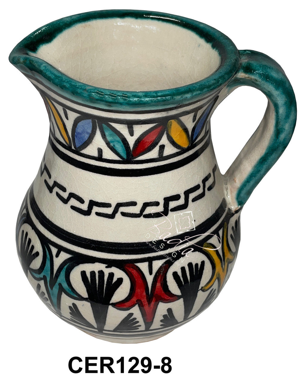 Hand Painted Multi-Color Ceramic Cups