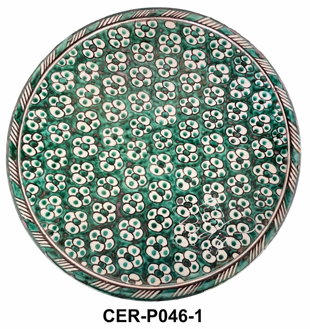 Hand Painted Multi-Color Ceramic Plates